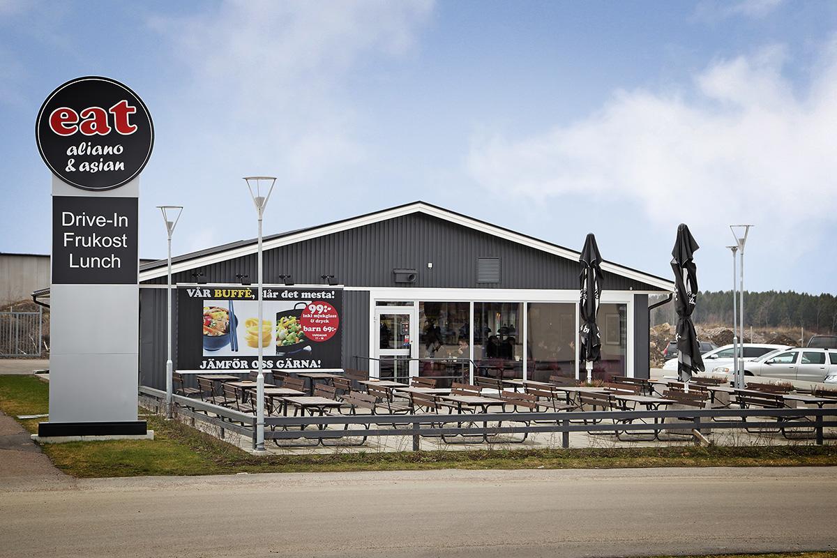 Drive-in Motell Mjölby Buitenkant foto